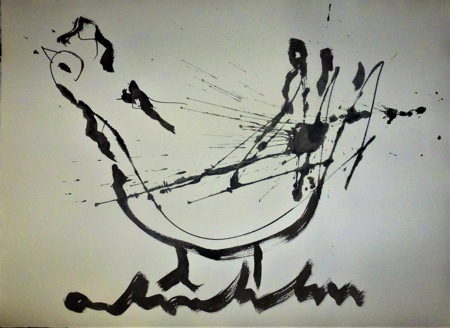 Anton Heyboer - De oervogel . verkocht voor € 260!