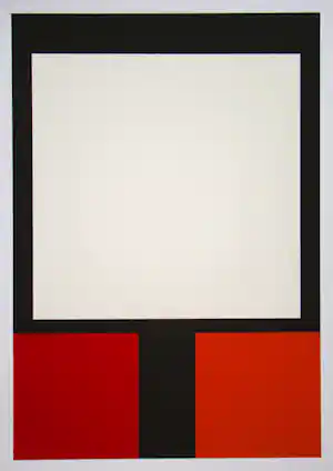 Aurelie Nemours - L' Arbre - Zeefdruk in beperkte oplage - 1990 - Handgesigneerd en genummerd verkocht voor € 700!