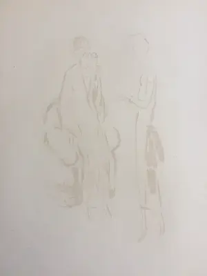 Kees van Dongen - Pochoir - Het gesprek - 1925 kopen? Bied vanaf 155!