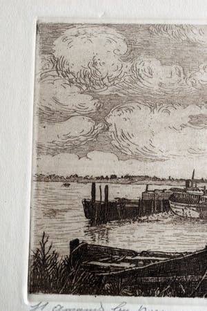 Henri De Budt - Ets - Sint Amands bij Puurs - De Schelde kopen? Bied vanaf 30!