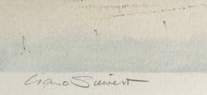 Ciano Siewert - Litho van een Hollands sneeuwlandschap - Ingelijst kopen? Bied vanaf 50!