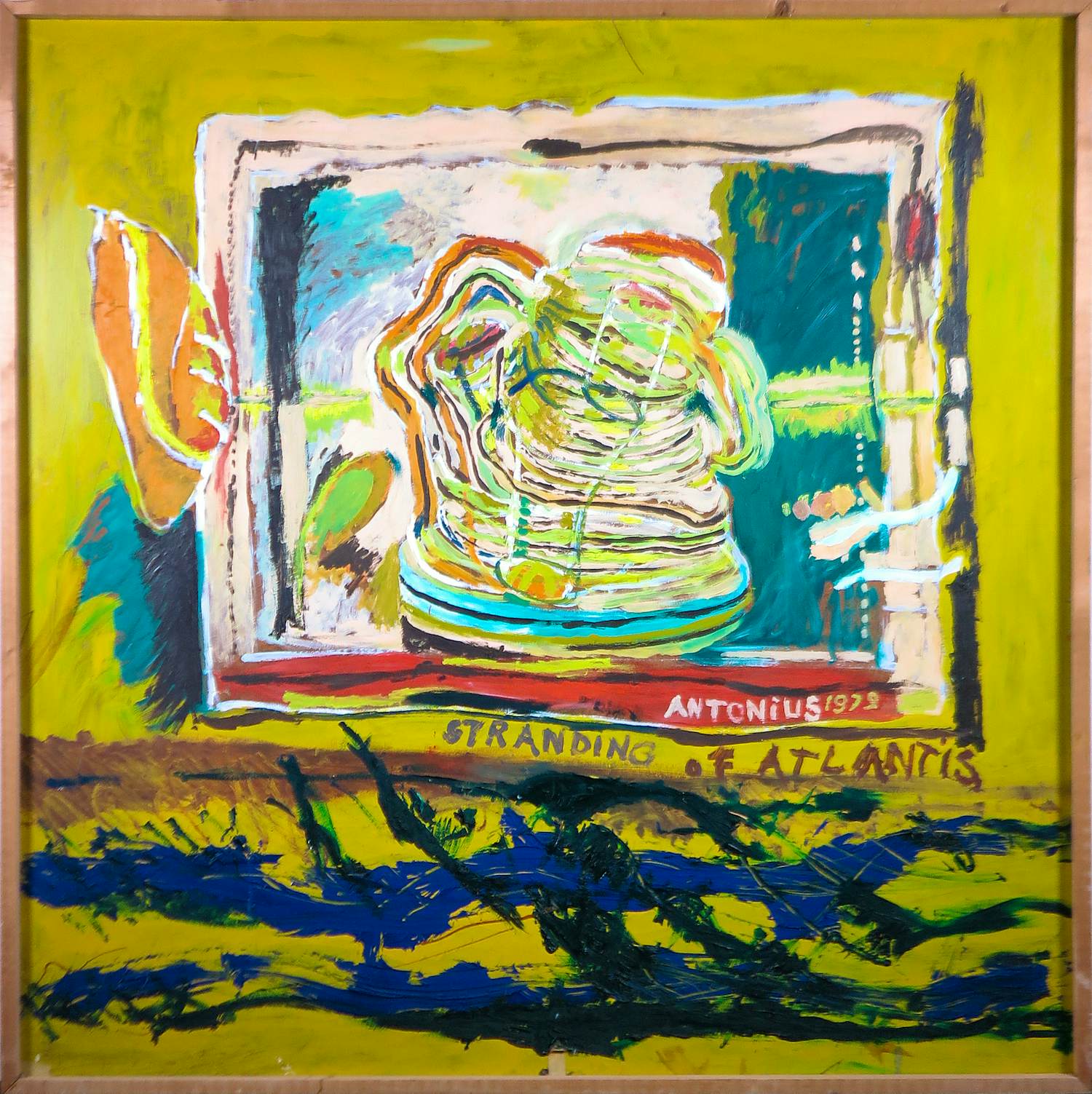 Antonius Hoogsteden - Olieverf op paneel, Stranding of Atlantis (Zeer groot) kopen? Bied vanaf 80!