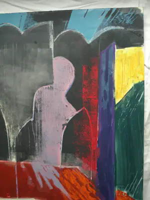 Xandra Donders - Gemengde techniek , Verdwenen Madonna van Pieve di Chio - 70 x 100 cm. kopen? Bied vanaf 50!