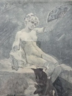 Felicien Rops - Canicule. Portret vrouw. kopen? Bied vanaf 229!