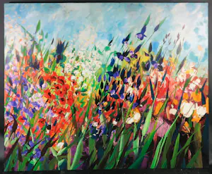 Frits van Eeden - Polygrafie op doek, Flower Time kopen? Bied vanaf 1!