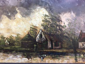 Niet of onleesbaar gesigneerd - Romantisch landschap. kopen? Bied vanaf 1!