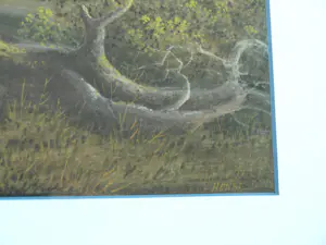 Henri Knip - Ingelijste gouache , Landschap Zwitserland – ca. 1870? - Lijst, 73 x 93 cm. kopen? Bied vanaf 10!