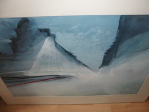 Bert Bruijn - Prachtig werk van Bert Bruijn: Gouache (groot), gesigneerd '1988'. kopen? Bied vanaf 40!