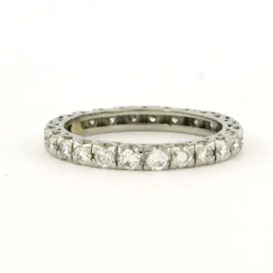Platina alliance ring bezet met briljant geslepen diamant 1.00 ct - rm 16.25 kopen? Bied vanaf 660!