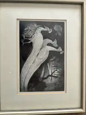 Jan Schonk - Paradijsvogels eigen druk rechtsonder gesigneerd verkauft für € 100!