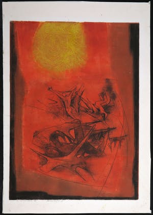 Ru van Rossem - Kleurenets en aquatint, De val van Icarus kopen? Bied vanaf 1!