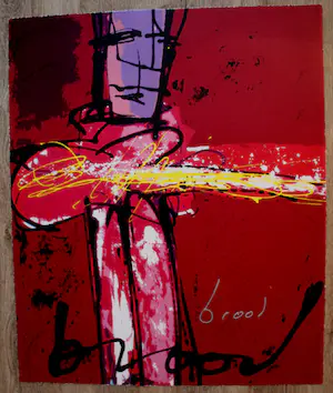 Herman Brood - Zeefdruk: Purple haze kopen? Bied vanaf 595!