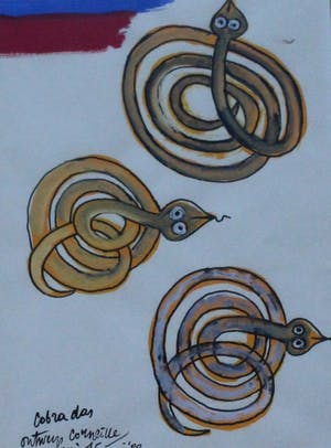 Corneille - Gemengde techniek: Cobra das - 1988 kopen? Bied vanaf 999!