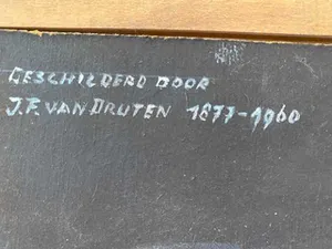 Niet of onleesbaar gesigneerd - boerderijtje in sneeuw kopen? Bied vanaf 1!