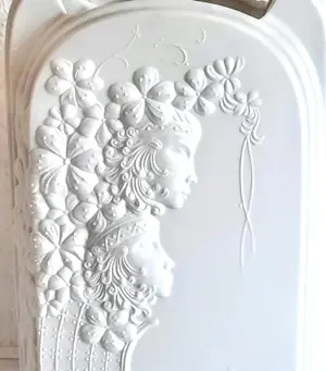 A.K. Kaiser Porzellan - Op Art Vase Bisquit Porzellan Design Wolfgang Gawantka signiert 70er Jahre kopen? Bied vanaf 90!