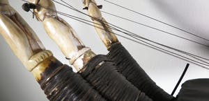 Teke - Leer en been, Harp kopen? Bied vanaf 350!