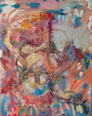 Paul Louis Van Den Bergh - Gemengde techniek op Canvas - "Prikt" - Gesigneerd kopen? Bied vanaf 1!