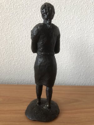 Brons (Onbekend) - MOEDER MET BABY - massief zwaar bronzen beeld. kopen? Bied vanaf 45!
