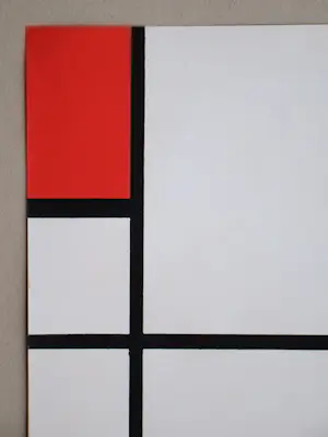 Piet Mondriaan - Compositie - 1957 - Stencil in gouachekleuren - Monogram kopen? Bied vanaf 500!