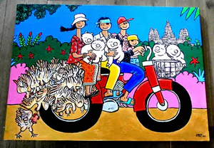 Buy Stephane Delapree - acryl op doek: Angkor Wat? Bid from 1!