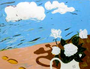 Frank Daalder - Ingelijste zeefdruk - 1976 verkocht voor € 45!