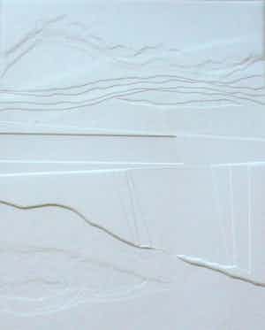 Harry van Kuyk - Reliefdruk, Geometrische diepdruk - 1982 verkocht voor € 250!