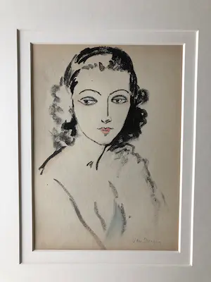 Kees van Dongen - Pochoir - Portrait de femme kopen? Bied vanaf 950!
