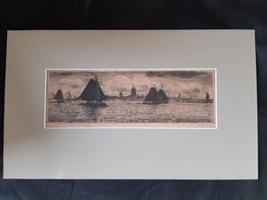 Waalko Jans Dingemans (sr.) - havengezicht met varende botters kopen? Bied vanaf 50!