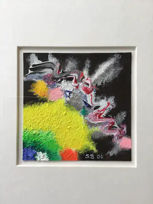 Saskia Bremer - Portuguese Impression,acryl op papier, unica, gesigneerd, ingelijst kopen? Bied vanaf 35!