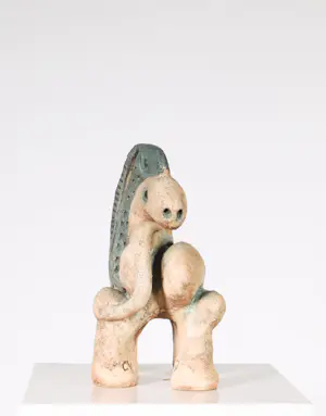 Cees Vermeer - Keramieken beeld, paard en vis kopen? Bied vanaf 50!