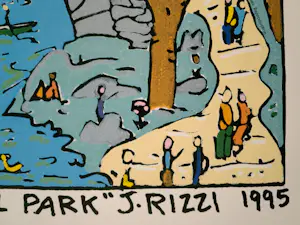 James Rizzi - Sunday in Central Park kopen? Bied vanaf 75!