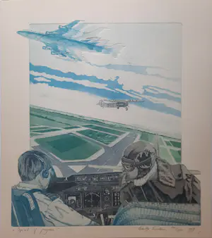 Leentje Linders - kleurenets met preeg - Spirit of Progress - ingelijst - 24100 kaufen? Bieten Sie von 45!