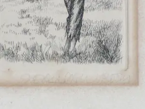 Jean Paul Vroom - Persoon in Arcadisch landschap - Ets kopen? Bied vanaf 50!