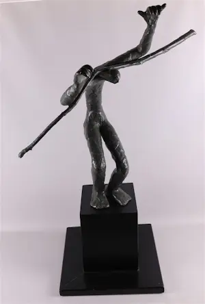 Jitse Sikkema - Bronzen sculptuur: Butoh II - Japanse danser kaufen? Bieten Sie von 1000!