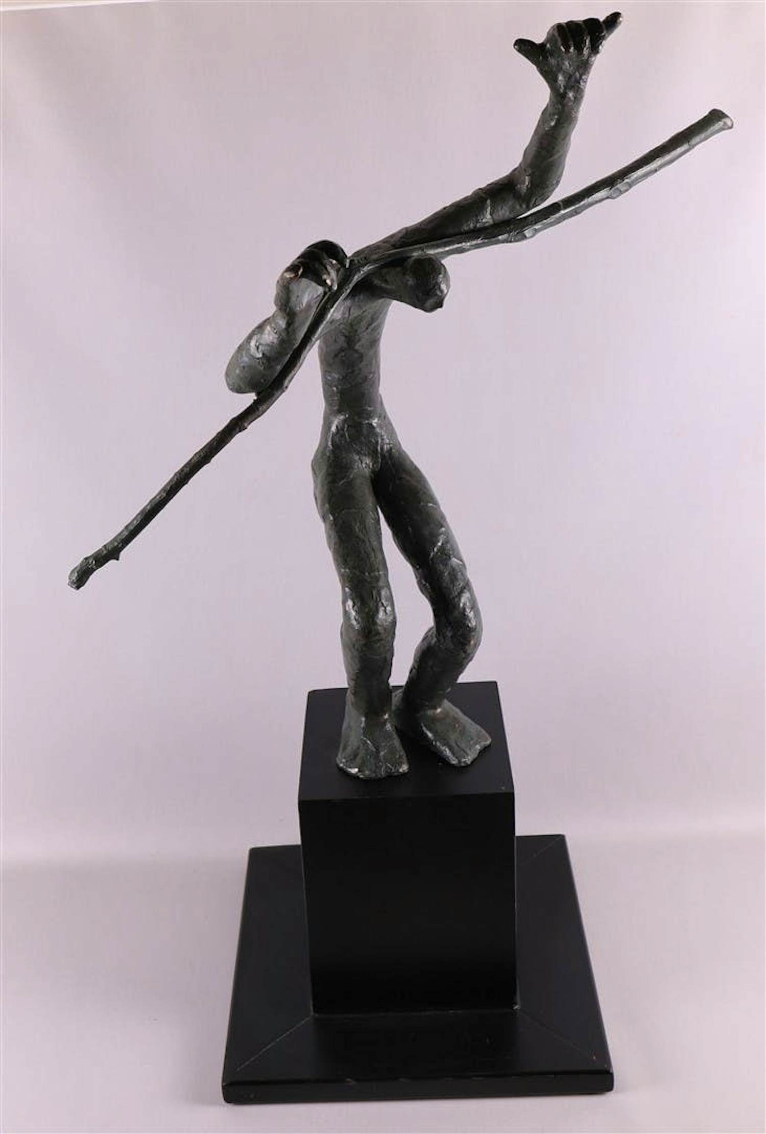 Jitse Sikkema - Bronzen sculptuur: Butoh II - Japanse danser kopen? Bied vanaf 1000!