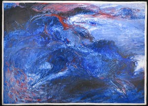 Franscz Witte - Acryl op papier, De ontvoering van Zeus (Groot) kopen? Bied vanaf 70!