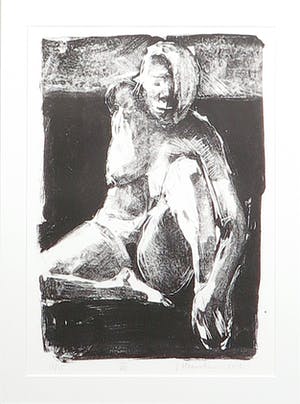 Jeroen Hermkens - Litho, Naakt VII - Ingelijst kopen? Bied vanaf 30!