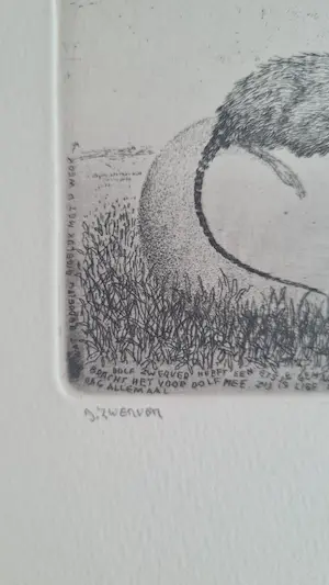 Dolf Zwerver - Muisje liggend op een ei. kopen? Bied vanaf 85!