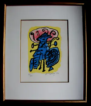 Corneille - Ingelijste zeefdruk: Trois images d'un été - 1992 kopen? Bied vanaf 249!