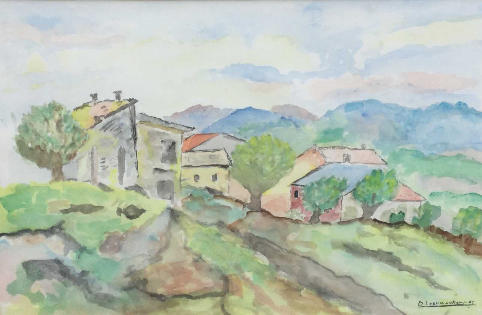 Niet of onleesbaar gesigneerd - C2232-17 - Dorpsgezicht kopen? Bied vanaf 1!