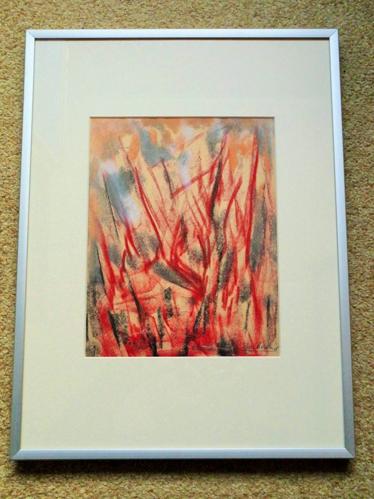 Buy Chris Le Roy - Pastel/Krijt - Bosbrand? Bid from 65!