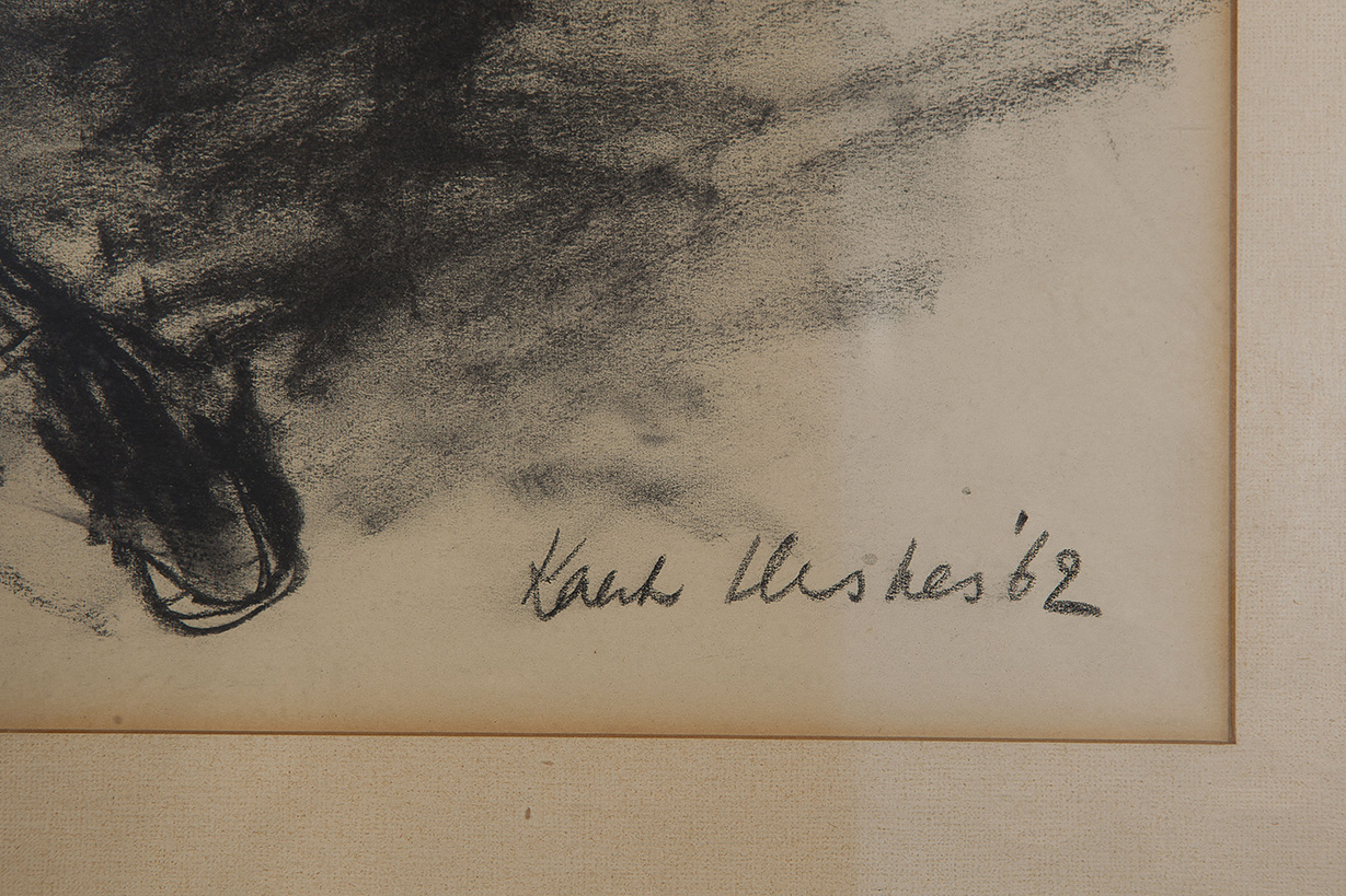 Kaak Heskes - Paard - Houtskool op papier - gesign. r.o. - BKR Amsterdam - 1962 kopen? Bied vanaf 10!