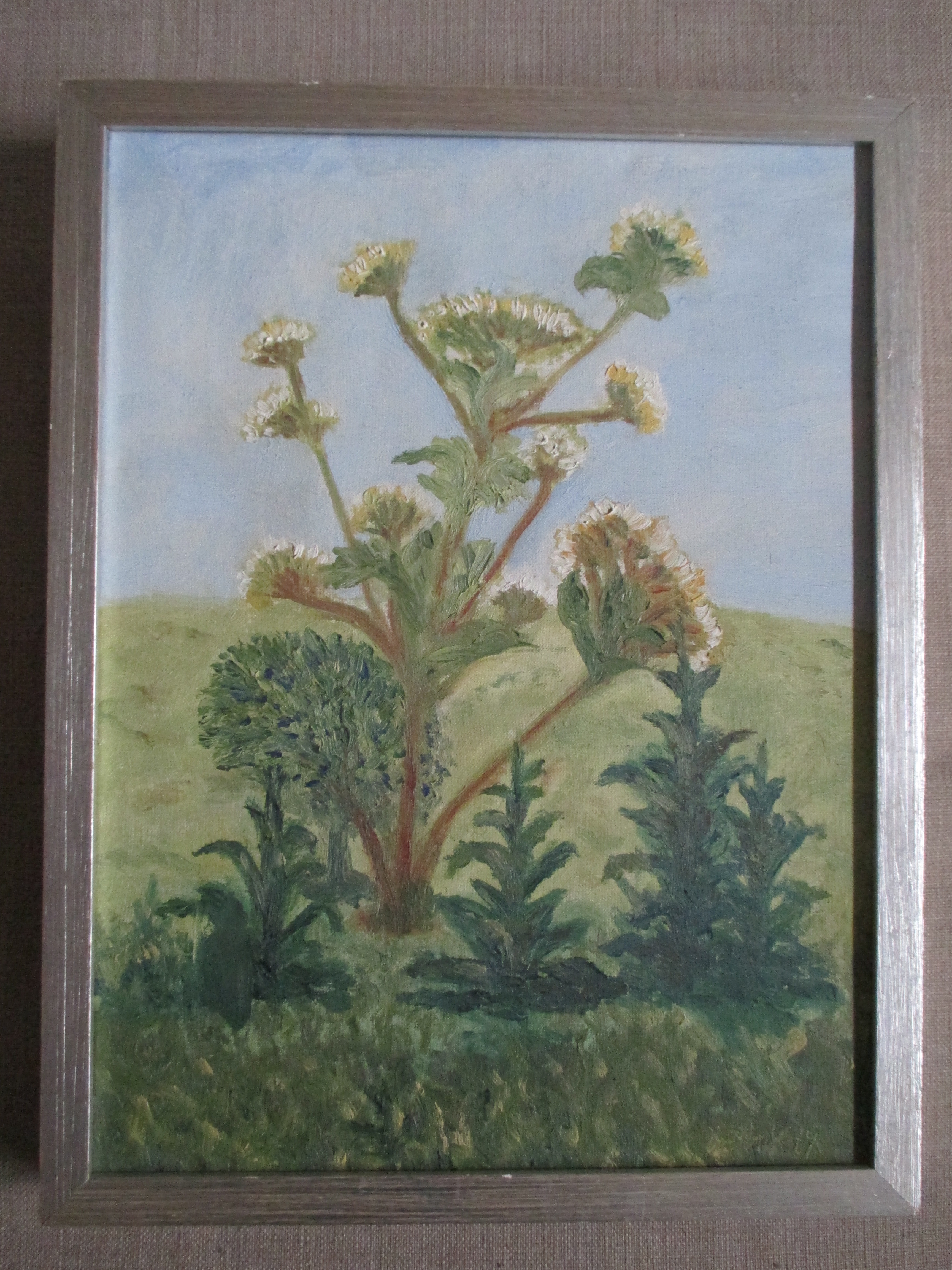 Niet of onleesbaar gesigneerd - Schilderij bloemen kopen? Bied vanaf 1!