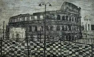 Jos van den Berg - Colosseum, ets verkauft für € 35!