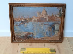 Louise Brohee - Zicht op de basiliek van Santa Maria della Salute (Venetië) kopen? Bied vanaf 360!