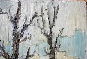 Klaas Koster - Dorpsgezicht met bomen kopen? Bied vanaf 30!