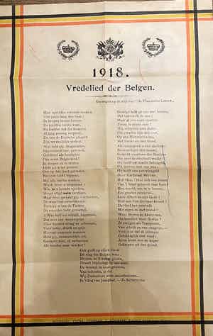 Vredelied der Belgen verkocht voor € 50!