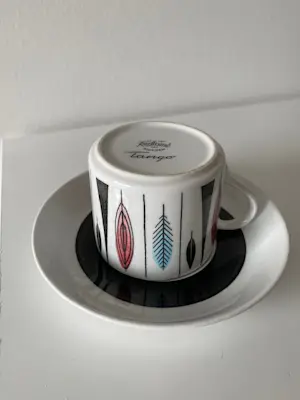 Rorstrand - Hertha Bengtson 1950's 2 zeldzame kop en schotels Kadett en Tango kopen? Bied vanaf 70!