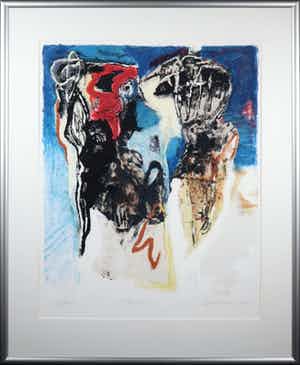 Bert Braam - Zeefdruk, Desira - Ingelijst verkocht voor € 35!