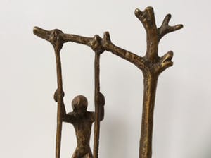 Brons (Onbekend) - Spelende figuren - brons op voet kopen? Bied vanaf 95!